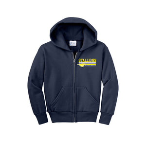 Saigling Elementary Spirit Wear 2023-24 On-Demand-Youth Unisex Full-Zip Hooded Sweatshirt On-Demand