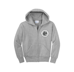 Somerset Elementary Spirit Wear 2023-24 On-Demand-Youth Unisex Full-Zip Hooded Sweatshirt On-Demand Circle Logo