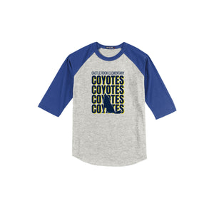 Castle Rock Elementary-Youth Unisex Baseball Tee On-Demand