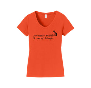 Montessori Public School of Arlington Spirit Wear 2023/24 On-Demand-Women's Fan Favorite V-Neck Tee On-Demand