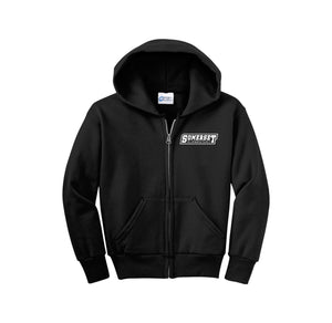 Somerset Elementary Spirit Wear 2023-24 On-Demand-Youth Unisex Full-Zip Hooded Sweatshirt On-Demand Typographic Logo