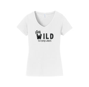 Two Springs-Womens Fan Favorite V-Neck Tee On-Demand Stay Wild