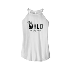 Two Springs-Womens Premium Perfect Tri Rocker Tank On-Demand Stay Wild