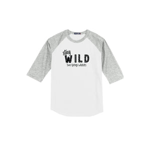 Two Springs-Adult Unisex Baseball Tee On-Demand Stay Wild