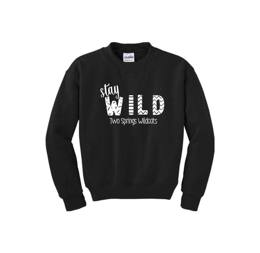 Two Springs-Youth Unisex Crewneck Sweatshirt On-Demand Stay Wild