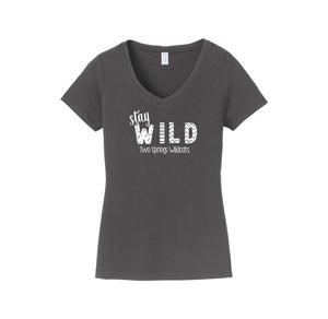 Two Springs-Womens Fan Favorite V-Neck Tee On-Demand Stay Wild