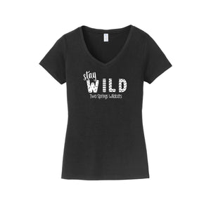 Two Springs-Womens Fan Favorite V-Neck Tee On-Demand Stay Wild