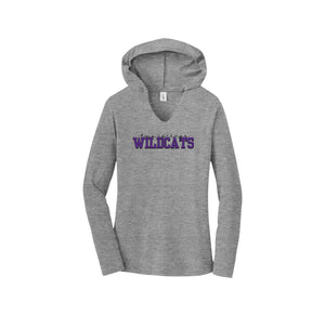 Two Springs-Womens Premium Perfect Tri Long Sleeve Hoodie On-Demand Purple Wildcats