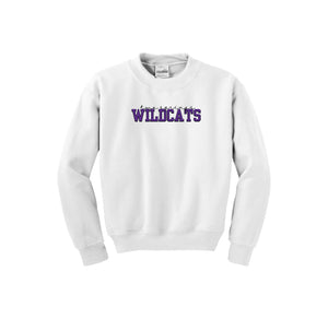 Two Springs-Youth Unisex Crewneck Sweatshirt On-Demand Purple Wildcats