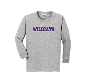 Two Springs-Youth Unisex Long Sleeve Tee On-Demand Purple Wildcats