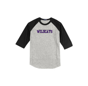 Two Springs-Adult Unisex Baseball Tee On-Demand Purple Wildcats