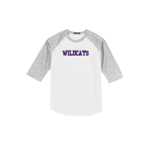 Two Springs-Adult Unisex Baseball Tee On-Demand Purple Wildcats