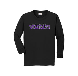 Two Springs-Youth Unisex Long Sleeve Tee On-Demand Purple Wildcats