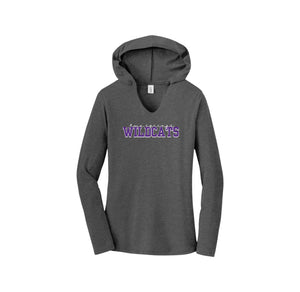 Two Springs-Womens Premium Perfect Tri Long Sleeve Hoodie On-Demand Purple Wildcats