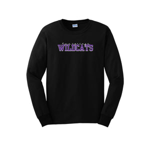 Two Springs-Adult Unisex Long Sleeve Tee On-Demand Purple Wildcats