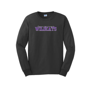 Two Springs-Adult Unisex Long Sleeve Tee On-Demand Purple Wildcats