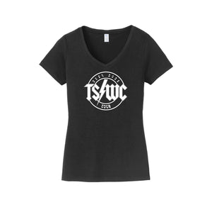 Two Springs-Womens Fan Favorite V-Neck Tee On-Demand Circle