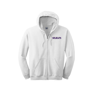 Two Springs Elementary Spirit Wear 2024/25 On-Demand-Adult Unisex Full-Zip Hooded Sweatshirt On-Demand Purple Wildcats