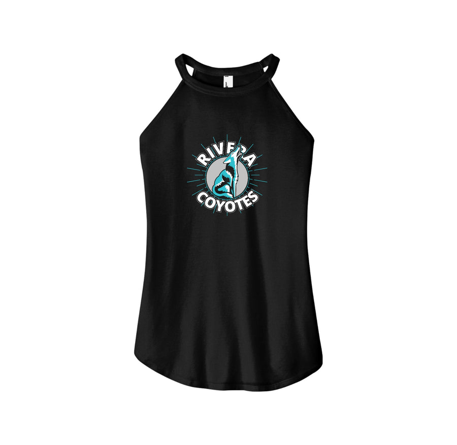 Rivera Elementary Spirit Wear 2023/24 On-Demand-Womens Premium Perfect Tri Rocker Tank On-Demand_Mascot Logo