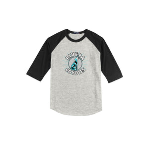 Rivera Elementary Spirit Wear 2023/24 On-Demand-Youth Unisex Baseball Tee On-Demand_Mascot Logo