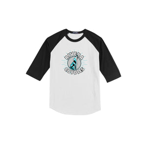 Rivera Elementary Spirit Wear 2023/24 On-Demand-Youth Unisex Baseball Tee On-Demand_Mascot Logo