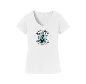 Rivera Elementary Spirit Wear 2023/24 On-Demand-Womens Fan Favorite V-Neck Tee On-Demand_Mascot Logo