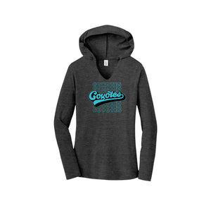 Rivera Elementary Spirit Wear 2023/24 On-Demand-Womens Premium Perfect Tri Long Sleeve Hoodie On-Demand_Mascot Logo_Typographic Logo