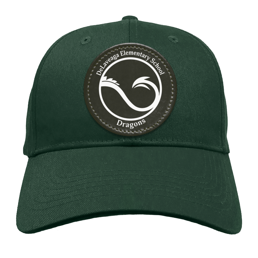 Delaveaga Elementary-CP80 Twill Cap - Circle Patch