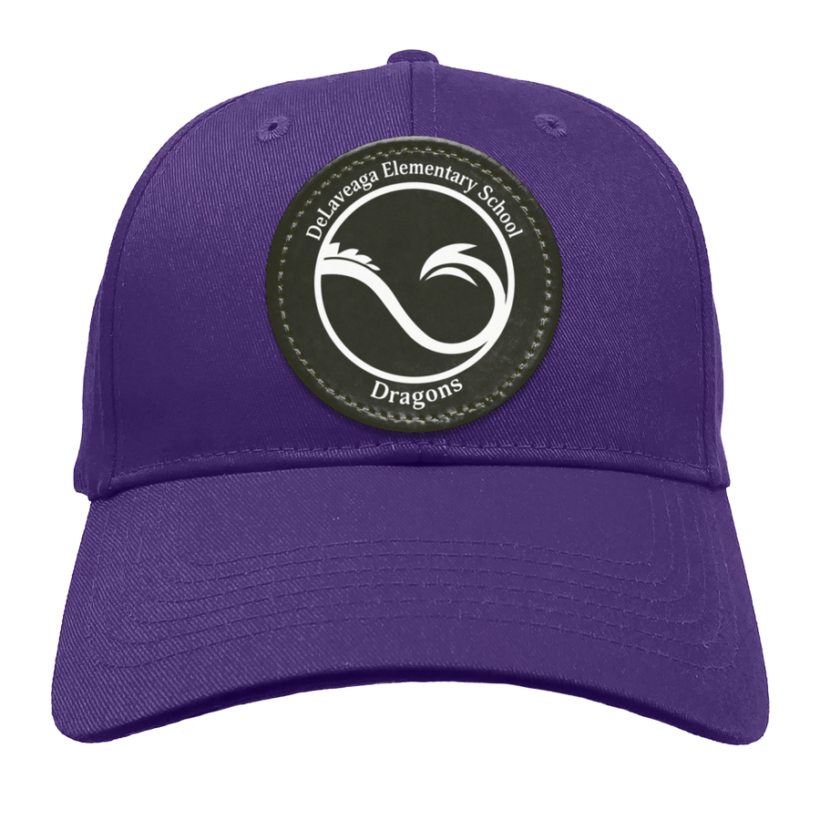 Delaveaga Elementary-CP80 Twill Cap - Circle Patch