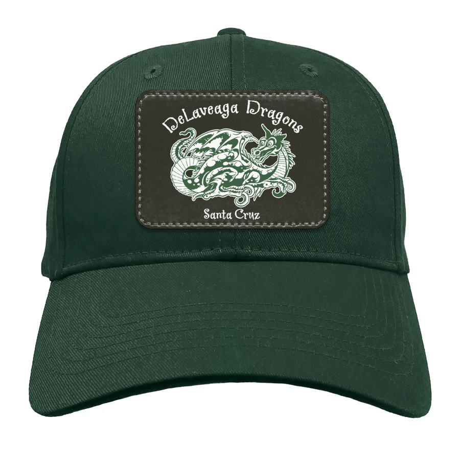 Delaveaga Elementary-CP80 Twill Cap - Rectangle Patch Dragon