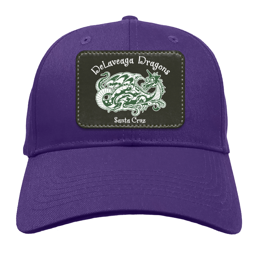 Delaveaga Elementary-CP80 Twill Cap - Rectangle Patch Dragon
