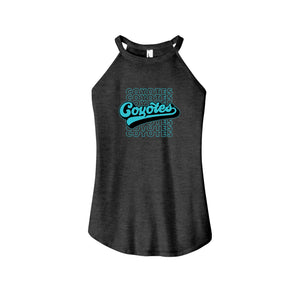 Rivera Elementary Spirit Wear 2023/24 On-Demand-Womens Premium Perfect Tri Rocker Tank On-Demand_Mascot Logo_Typographic Logo