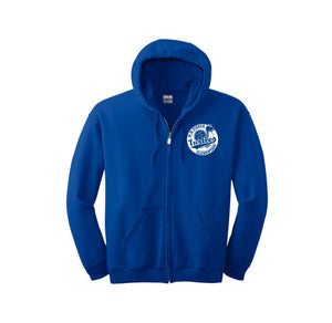 Pierce Elementary - 23/24 Spirit Wear On-Demand-Adult Unisex Full-Zip Hooded Sweatshirt On-Demand_Circle Logo