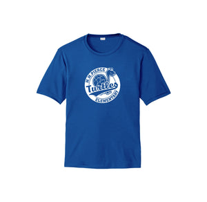 Pierce Elementary - 23/24 Spirit Wear On-Demand-Adult Unisex Dri-Fit Shirt On-Demand_Circle Logo