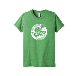 Pierce Elementary - 23/24 Spirit Wear On-Demand-Youth Unisex Premium Triblend Short Sleeve Tee On-Demand_Circle Logo