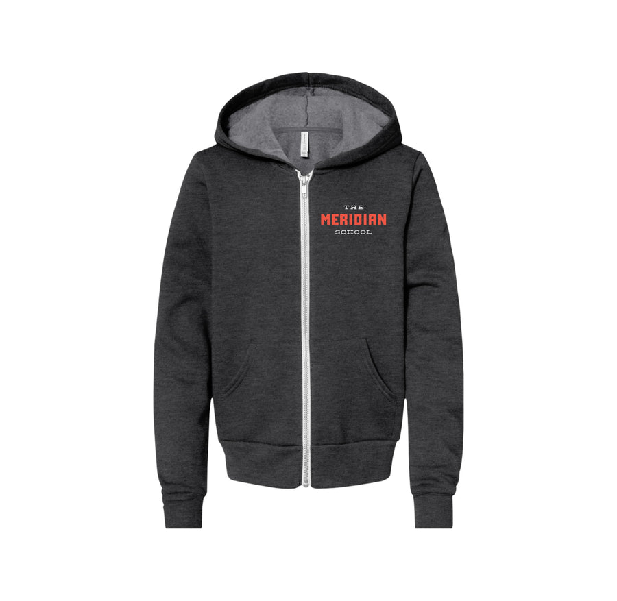 The Meridian School Spirit Wear 2023-24 On-Demand-Youth Unisex Premium Sponge Fleece Full-Zip Hoodie On-Demand