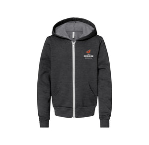 The Meridian School Spirit Wear 2023-24 On-Demand-Youth Unisex Premium Sponge Fleece Full-Zip Hoodie On-Demand Left Chest