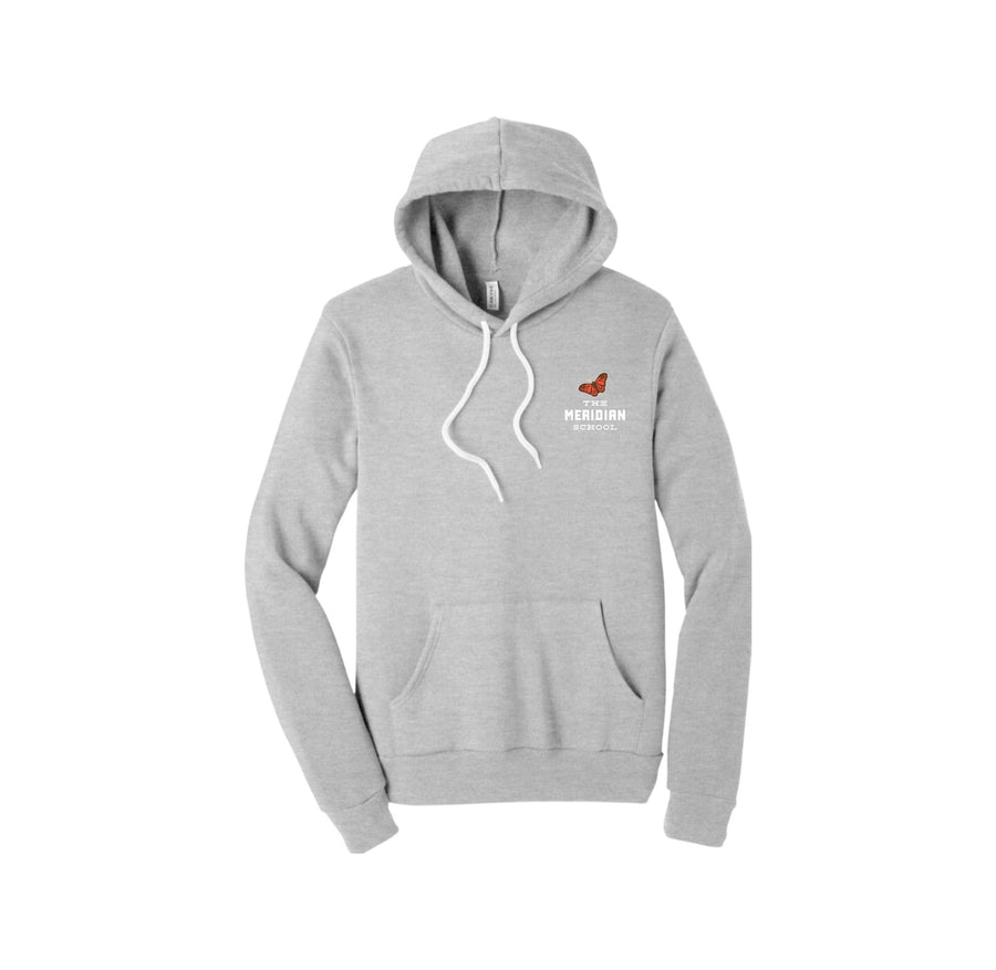 The Meridian School Spirit Wear 2023-24 On-Demand-Adult Unisex Premium Sponge Fleece Pullover Hoodie On-Demand Left Chest