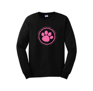 Benjamin Bubb Elementary School On-Demand-Adult Unisex Long Sleeve Tee On-Demand Pink Paw