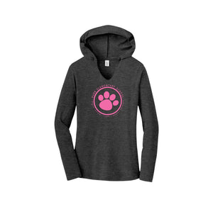 Benjamin Bubb Elementary School On-Demand-Womens Premium Perfect Tri Long Sleeve Hoodie On-Demand Pink Paw