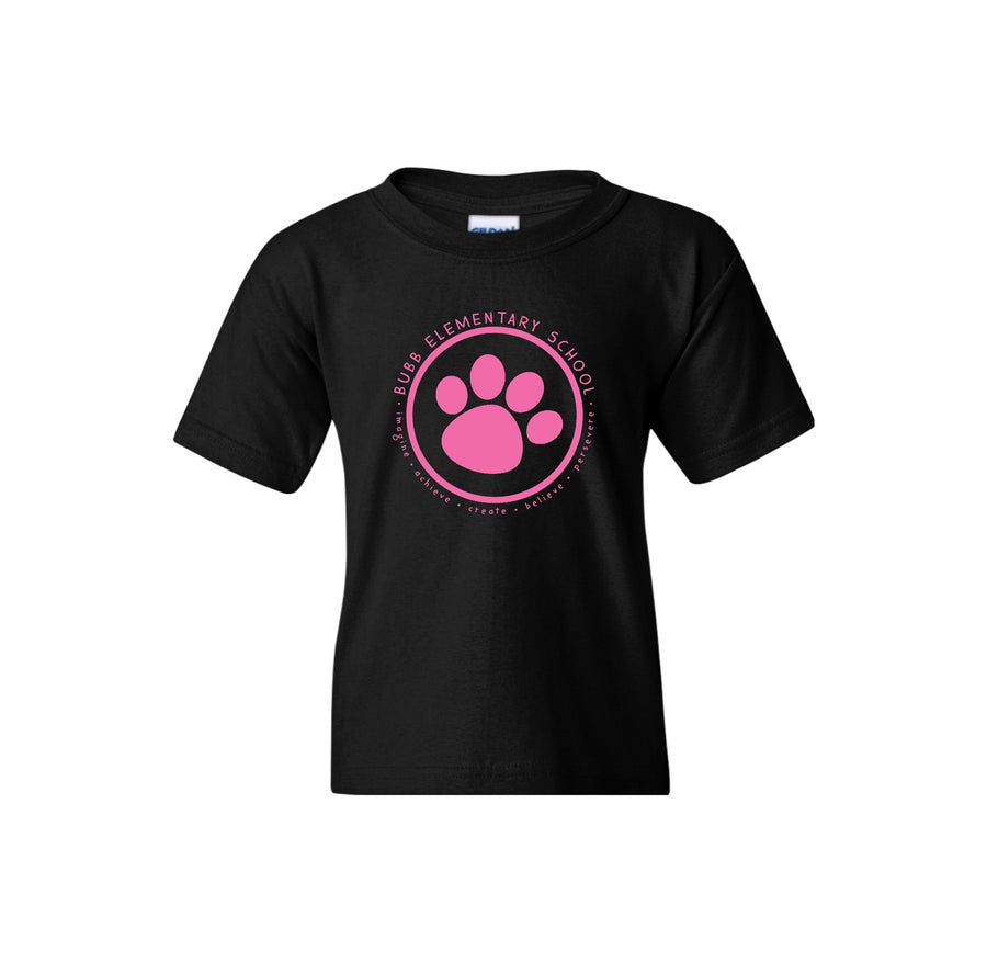 Benjamin Bubb Elementary School On-Demand-Youth Unisex T-Shirt On-Demand Pink Paw