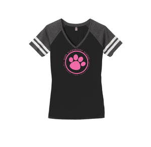 Benjamin Bubb Elementary School On-Demand-Womens Premium Game V-Neck Tee On-Demand Pink Paw