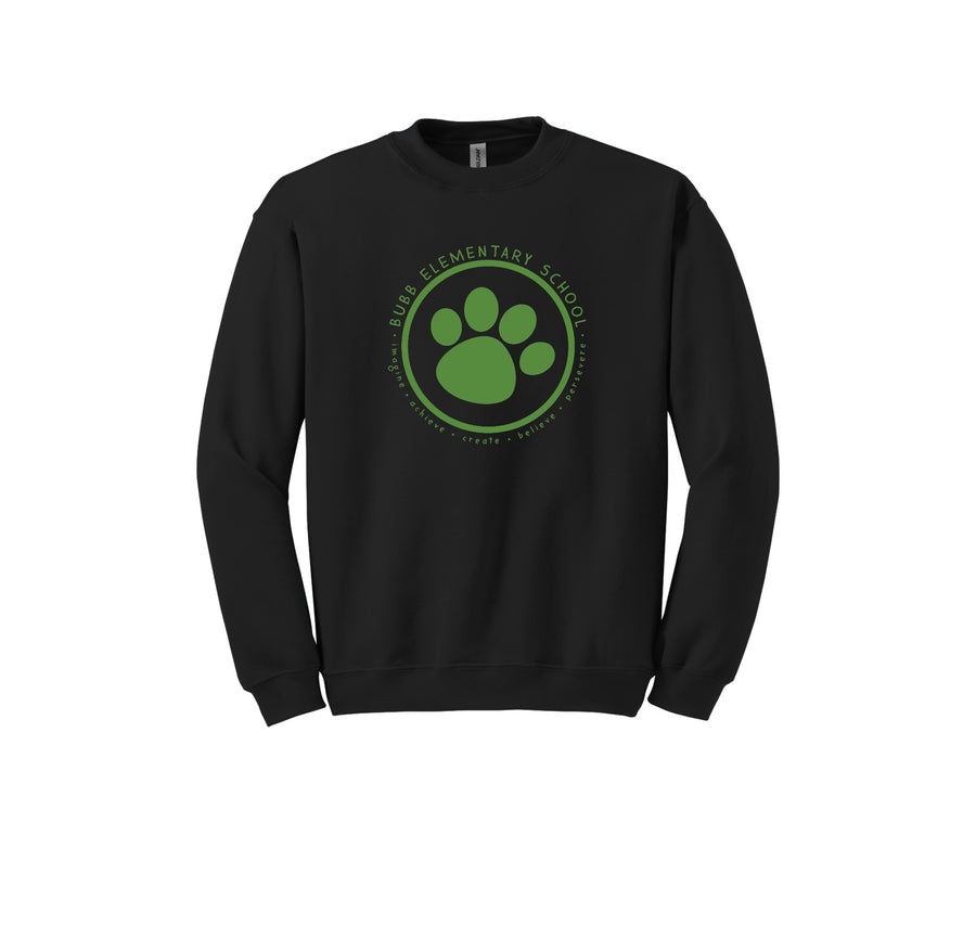 Benjamin Bubb Elementary School On-Demand-Adult Unisex Crewneck Sweatshirt On-Demand Green Paw