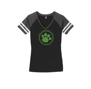 Benjamin Bubb Elementary School On-Demand-Womens Premium Game V-Neck Tee On-Demand Green Paw