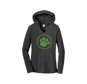 Benjamin Bubb Elementary School On-Demand-Womens Premium Perfect Tri Long Sleeve Hoodie On-Demand Green Paw