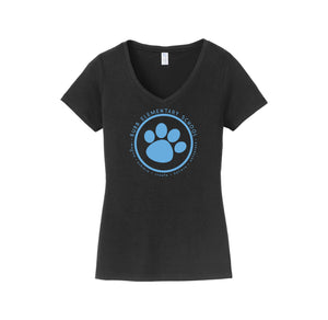 Benjamin Bubb Elementary School On-Demand-Womens Fan Favorite V-Neck Tee On-Demand Blue Paw