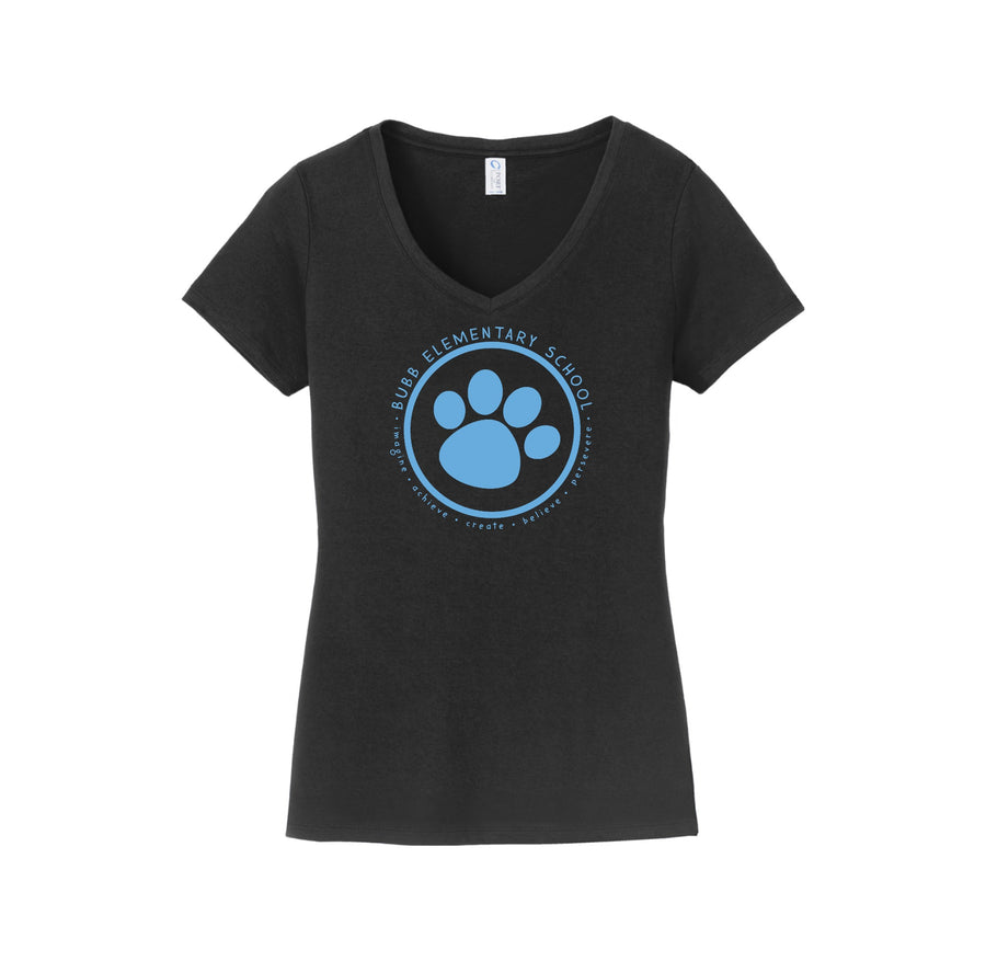 Benjamin Bubb Elementary School On-Demand-Womens Fan Favorite V-Neck Tee On-Demand Blue Paw