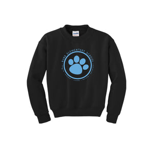 Benjamin Bubb Elementary School On-Demand-Youth Unisex Crewneck Sweatshirt On-Demand Blue Paw