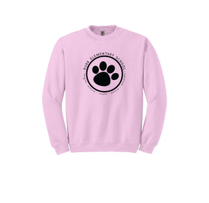 Benjamin Bubb Elementary School On-Demand-Adult Unisex Crewneck Sweatshirt On-Demand Black Paw