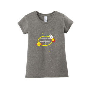 Cox Mill Elementary-Girls Youth Premium Tee On-Demand Space Logo